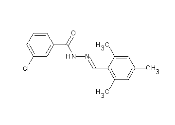 3-chloro-N'-(mesitylmethylene)benzohydrazide 3-chloro-N'-(mesitylmethylene)benzohydrazide