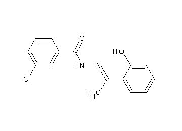 3-chloro-N'-[1-(2-hydroxyphenyl)ethylidene]benzohydrazide