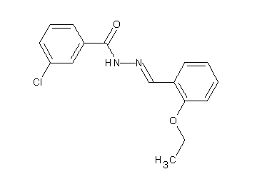 3-chloro-N'-(2-ethoxybenzylidene)benzohydrazide - Click Image to Close