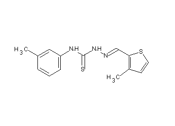 3-methyl-2-thiophenecarbaldehyde N-(3-methylphenyl)thiosemicarbazone
