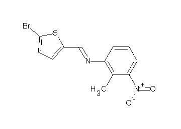 N-[(5-bromo-2-thienyl)methylene]-2-methyl-3-nitroaniline