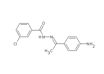 N'-[1-(4-aminophenyl)ethylidene]-3-chlorobenzohydrazide - Click Image to Close