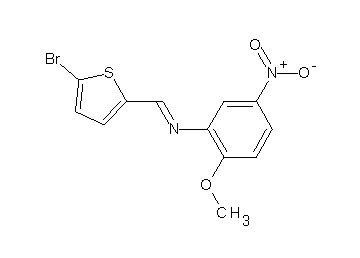 N-[(5-bromo-2-thienyl)methylene]-2-methoxy-5-nitroaniline