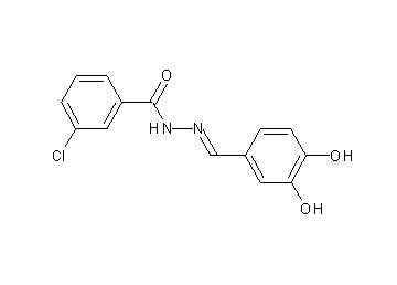 3-chloro-N'-(3,4-dihydroxybenzylidene)benzohydrazide - Click Image to Close