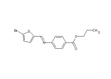 propyl 4-{[(5-bromo-2-thienyl)methylene]amino}benzoate