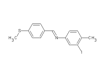 (3-iodo-4-methylphenyl)[4-(methylsulfanyl)benzylidene]amine