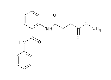 methyl 4-{[2-(anilinocarbonyl)phenyl]amino}-4-oxobutanoate