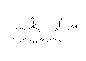 4-[2-(2-nitrophenyl)carbonohydrazonoyl]-1,2-benzenediol