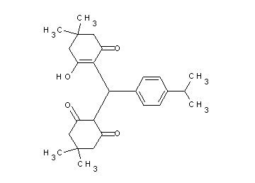 2-[(2-hydroxy-4,4-dimethyl-6-oxo-1-cyclohexen-1-yl)(4-isopropylphenyl)methyl]-5,5-dimethyl-1,3-cyclohexanedione