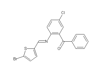 (2-{[(5-bromo-2-thienyl)methylene]amino}-5-chlorophenyl)(phenyl)methanone