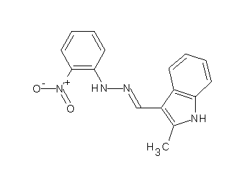 2-methyl-3-[2-(2-nitrophenyl)carbonohydrazonoyl]-1H-indole