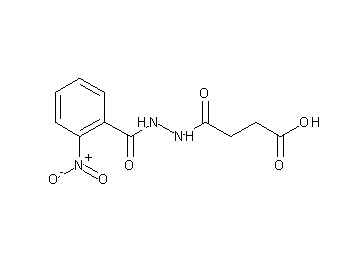 4-[2-(2-nitrobenzoyl)hydrazino]-4-oxobutanoic acid