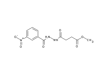 methyl 4-[2-(3-nitrobenzoyl)hydrazino]-4-oxobutanoate