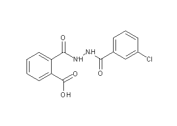 2-{[2-(3-chlorobenzoyl)hydrazino]carbonyl}benzoic acid