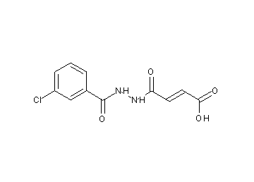4-[2-(3-chlorobenzoyl)hydrazino]-4-oxo-2-butenoic acid