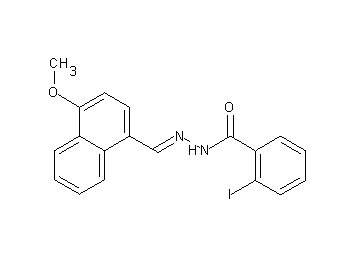 2-iodo-N'-[(4-methoxy-1-naphthyl)methylene]benzohydrazide