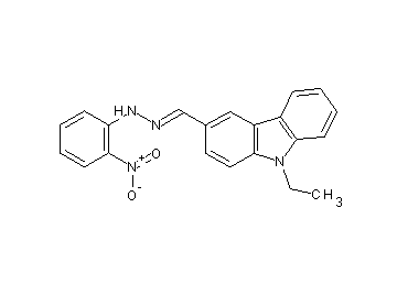 9-ethyl-3-[2-(2-nitrophenyl)carbonohydrazonoyl]-9H-carbazole - Click Image to Close