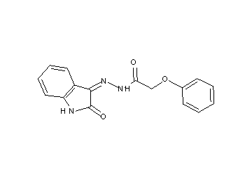 N'-(2-oxo-1,2-dihydro-3H-indol-3-ylidene)-2-phenoxyacetohydrazide