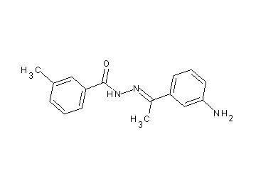N'-[1-(3-aminophenyl)ethylidene]-3-methylbenzohydrazide