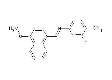(3-fluoro-4-methylphenyl)[(4-methoxy-1-naphthyl)methylene]amine - Click Image to Close