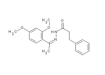 N'-[1-(2,4-dimethoxyphenyl)ethylidene]-3-phenylpropanohydrazide
