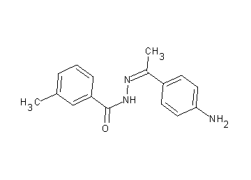 N'-[1-(4-aminophenyl)ethylidene]-3-methylbenzohydrazide