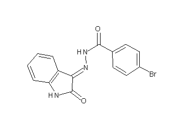 4-bromo-N'-(2-oxo-1,2-dihydro-3H-indol-3-ylidene)benzohydrazide