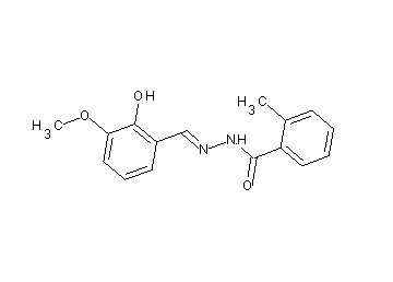 N'-(2-hydroxy-3-methoxybenzylidene)-2-methylbenzohydrazide