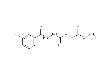 methyl 4-[2-(3-chlorobenzoyl)hydrazino]-4-oxobutanoate