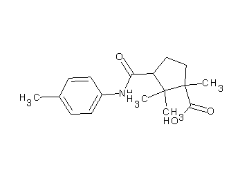 1,2,2-trimethyl-3-{[(4-methylphenyl)amino]carbonyl}cyclopentanecarboxylic acid - Click Image to Close