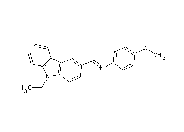 N-[(9-ethyl-9H-carbazol-3-yl)methylene]-4-methoxyaniline