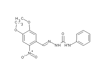 4,5-dimethoxy-2-nitrobenzaldehyde N-phenylsemicarbazone