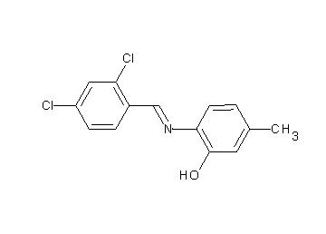 2-[(2,4-dichlorobenzylidene)amino]-5-methylphenol