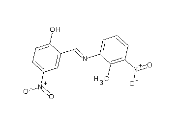 2-{[(2-methyl-3-nitrophenyl)imino]methyl}-4-nitrophenol