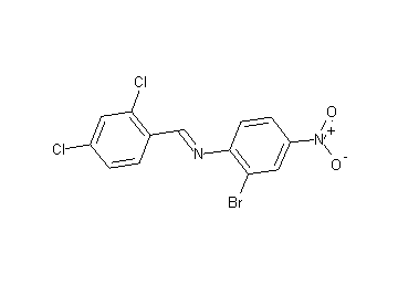 (2-bromo-4-nitrophenyl)(2,4-dichlorobenzylidene)amine