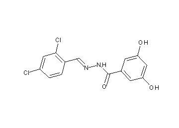N'-(2,4-dichlorobenzylidene)-3,5-dihydroxybenzohydrazide