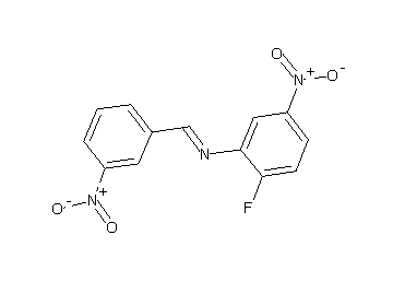 (2-fluoro-5-nitrophenyl)(3-nitrobenzylidene)amine