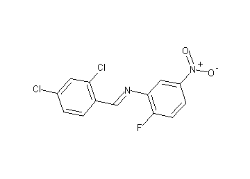 N-(2,4-dichlorobenzylidene)-2-fluoro-5-nitroaniline