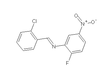 N-(2-chlorobenzylidene)-2-fluoro-5-nitroaniline