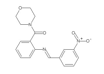 2-(4-morpholinylcarbonyl)-N-(3-nitrobenzylidene)aniline