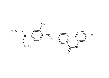 N-(3-chlorophenyl)-3-{[4-(diethylamino)-2-hydroxybenzylidene]amino}benzamide