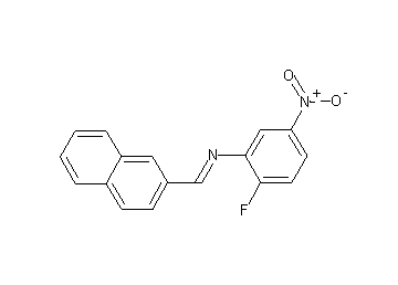 (2-fluoro-5-nitrophenyl)(2-naphthylmethylene)amine