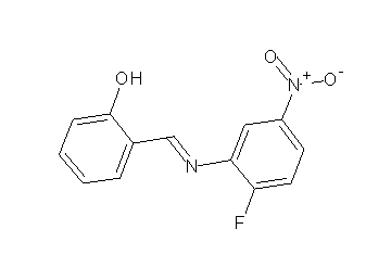 2-{[(2-fluoro-5-nitrophenyl)imino]methyl}phenol