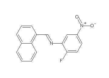 (2-fluoro-5-nitrophenyl)(1-naphthylmethylene)amine
