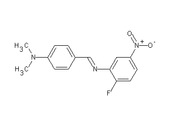 N-[4-(dimethylamino)benzylidene]-2-fluoro-5-nitroaniline