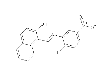 1-{[(2-fluoro-5-nitrophenyl)imino]methyl}-2-naphthol