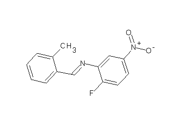 (2-fluoro-5-nitrophenyl)(2-methylbenzylidene)amine