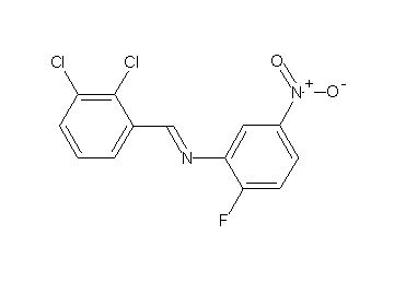N-(2,3-dichlorobenzylidene)-2-fluoro-5-nitroaniline