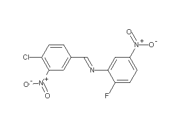 N-(4-chloro-3-nitrobenzylidene)-2-fluoro-5-nitroaniline