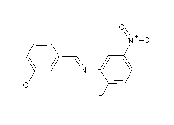 N-(3-chlorobenzylidene)-2-fluoro-5-nitroaniline